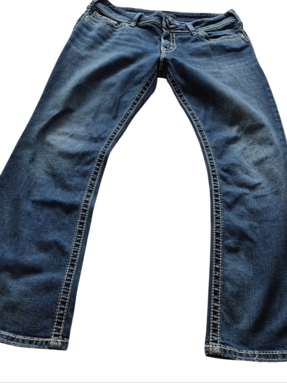 Silver Jeans Suki Bootcut Jeans W31 L30 Medium Wash Thick Stitch
